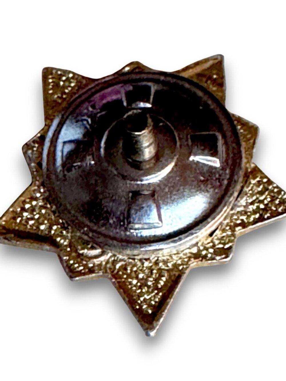 Vintage USSR Military Athlete Badge I Class Red & Gold Running Figure Star Pin - Picture 10 of 15